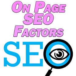 on page seo factors