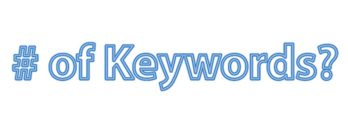 how many keywords to target
