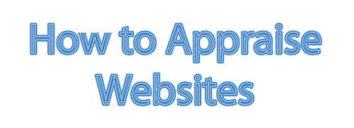 how to appraise websites